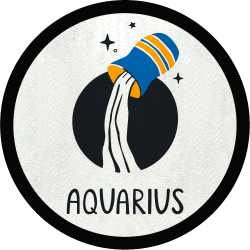 Parche redondo aquarius