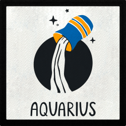 Parche cuadrado aquarius