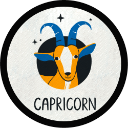 Parche redondo capricorn