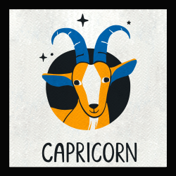 Parche cuadrado capricorn