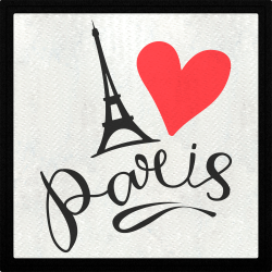 Parche cuadrado i love Paris