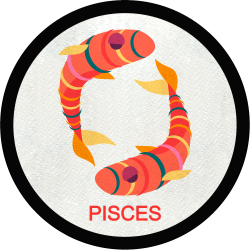 Parche redondo pisces multicolor