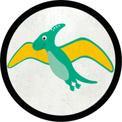 Parche redondo pterosaurios