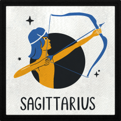 Parche cuadrado sagittarius