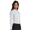 Camisa ajustada de mujer talla grande Sol's EXECUTIVE W blanca