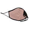 Mascarilla algodón orgánico reversible súper grande full dot pink y sun black homologada con protección +90%