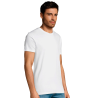 Camiseta ajustada tallas grandes Sol's MARTIN blanca