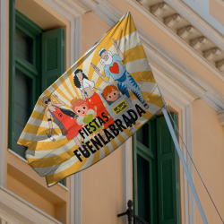 Bandera personalizable 115x150 cm para mástil