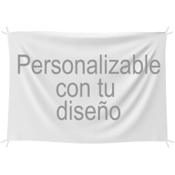 Bandera personalizable 145x100 cm horizontal con tiras