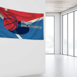 Bandera personalizable 100x120 cm con velcro
