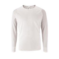 Camiseta manga larga técnica Sol's SPORTY LSL 3XL blanca