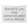 Bandera personalizable 145x100 cm con tiras