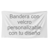 Bandera personalizable 70x120 cm con velcro