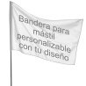 Bandera personalizable 60x90 cm para mástil