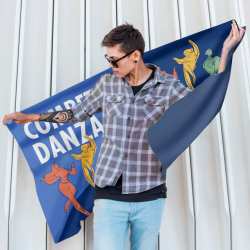 Bandera personalizable 100x120 cm con gomas