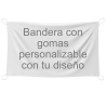 Bandera personalizable 70x120 cm con gomas