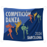 Bandera personalizable 100x120 cm con gomas
