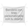 Bandera personalizable 75x100 cm con tiras