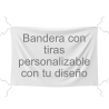 Bandera personalizable 100x150 cm con tiras