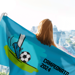 Bandera personalizable 120x70 cm con anillas y refuerzo
