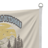 Bandera personalizable 100x75 cm con anillas y refuerzo