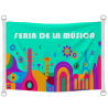 Bandera personalizable 150x100 cm con anillas y refuerzo