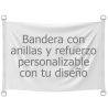 Bandera personalizable 150x100 cm con anillas y refuerzo