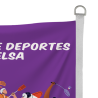 Bandera personalizable 115x150 cm con anillas y refuerzo