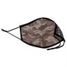 Mascarilla algodón orgánico reversible súper grande flores navy y camuflaje stone homologada con protección +90%