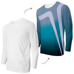 Camiseta running manga larga personalizada 100% fullprint