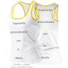 Camiseta para eventos espalda nadadora personalizada fullprint