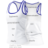 Camiseta para eventos espalda nadadora personalizada fullprint