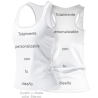Camiseta para eventos espalda nadadora personalizada fullprint