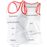 Camiseta para eventos espalda nadadora personalizada fullprint