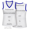 Camiseta para eventos sin mangas de mujer personalizada fullprint
