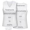 Camiseta para eventos sin mangas de mujer personalizada fullprint