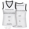 Camiseta para eventos sin mangas de mujer personalizada fullprint