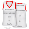 Camiseta para eventos sin mangas de mujer personalizada fullprint