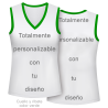 Camiseta para eventos sin mangas de mujer personalizada fullprint