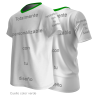 Camiseta para eventos cuello pico personalizada fullprint