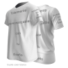 Camiseta para eventos cuello pico personalizada fullprint
