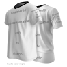 Camiseta para eventos cuello pico personalizada fullprint
