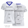 Camiseta para eventos cuello pico de mujer personalizada fullprint