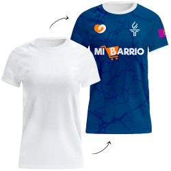 Camiseta para eventos de mujer personalizada fullprint