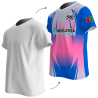 Camiseta para eventos cuello pico personalizada fullprint