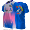 Camiseta para eventos cuello pico personalizada fullprint