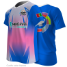 Camiseta para eventos cuello pico personalizada fullprint