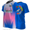 Camiseta para eventos cuello pico personalizada fullprint