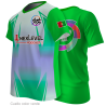 Camiseta para eventos cuello pico personalizada fullprint