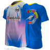Camiseta para eventos cuello pico personalizada fullprint
